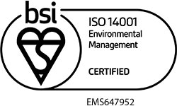 BSI ISO14001 Environmental Management Certification Badge EMS647952