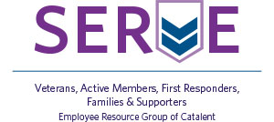 Logo for the SERVE employee resource group